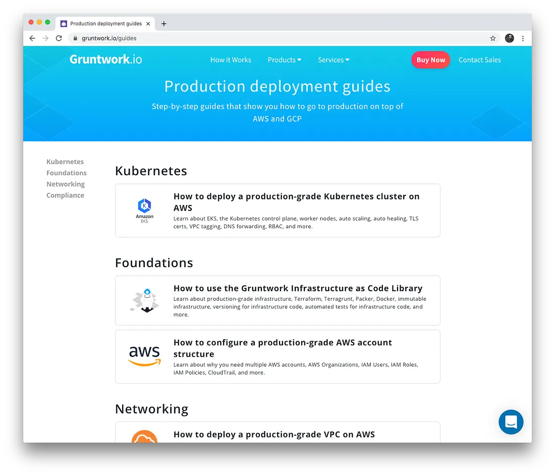 The Gruntwork Production Deployment Guides